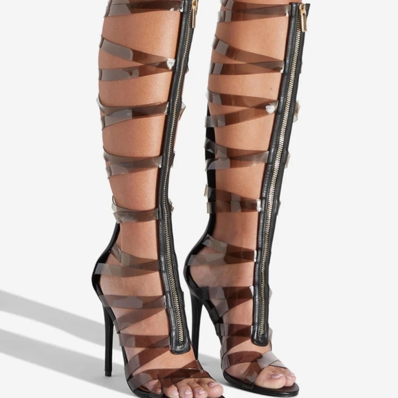 *NEW* Gladiator Stiletto Sandals Size 6.5 - Picture 4 of 4